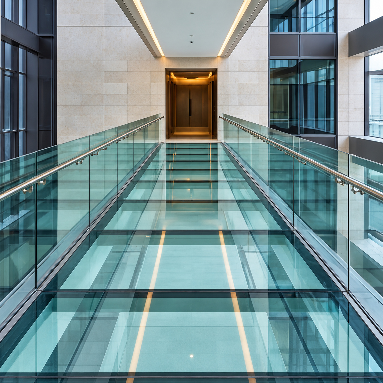Walkable glass floors and high-load glazing